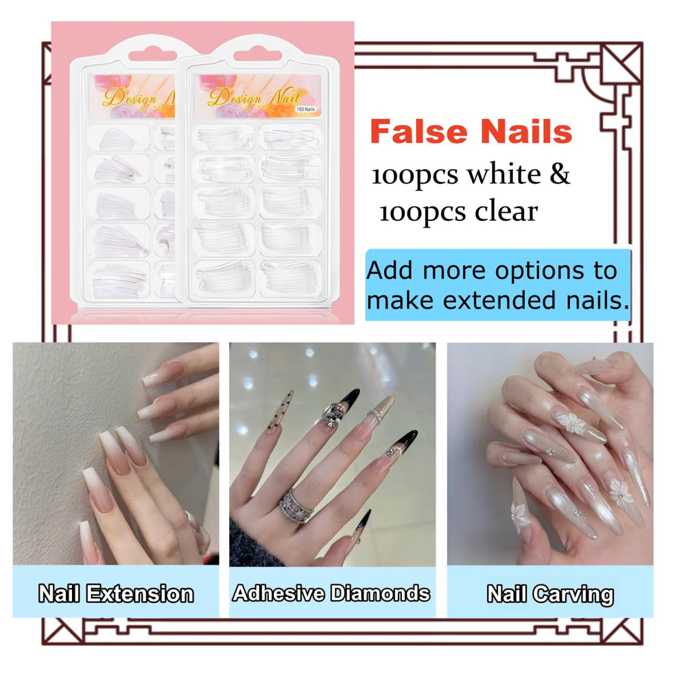 Leeclek nail forms and false tips enable versatile French tips and shapes