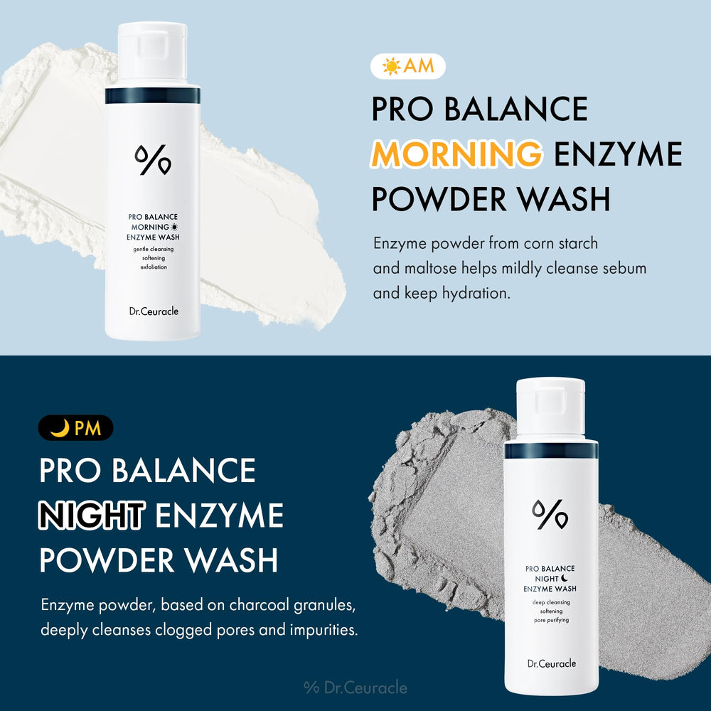 Leegeehaam Dr.Ceuracle Day to Night duo gifts highlighting AM and PM routines for moisturized skin
