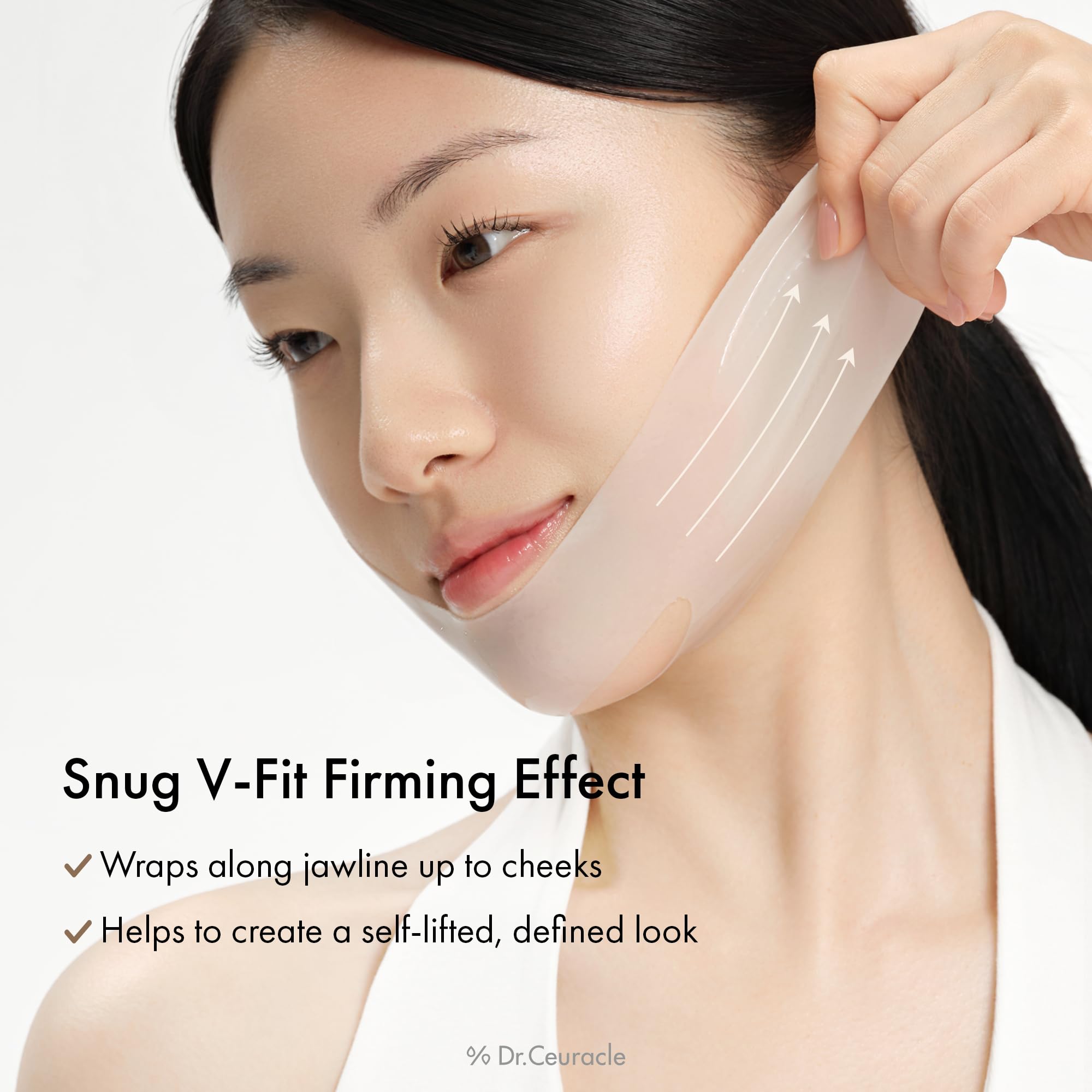 Leegeehaam Dr.Ceuracle mask shows step-by-step application for a precise fit.