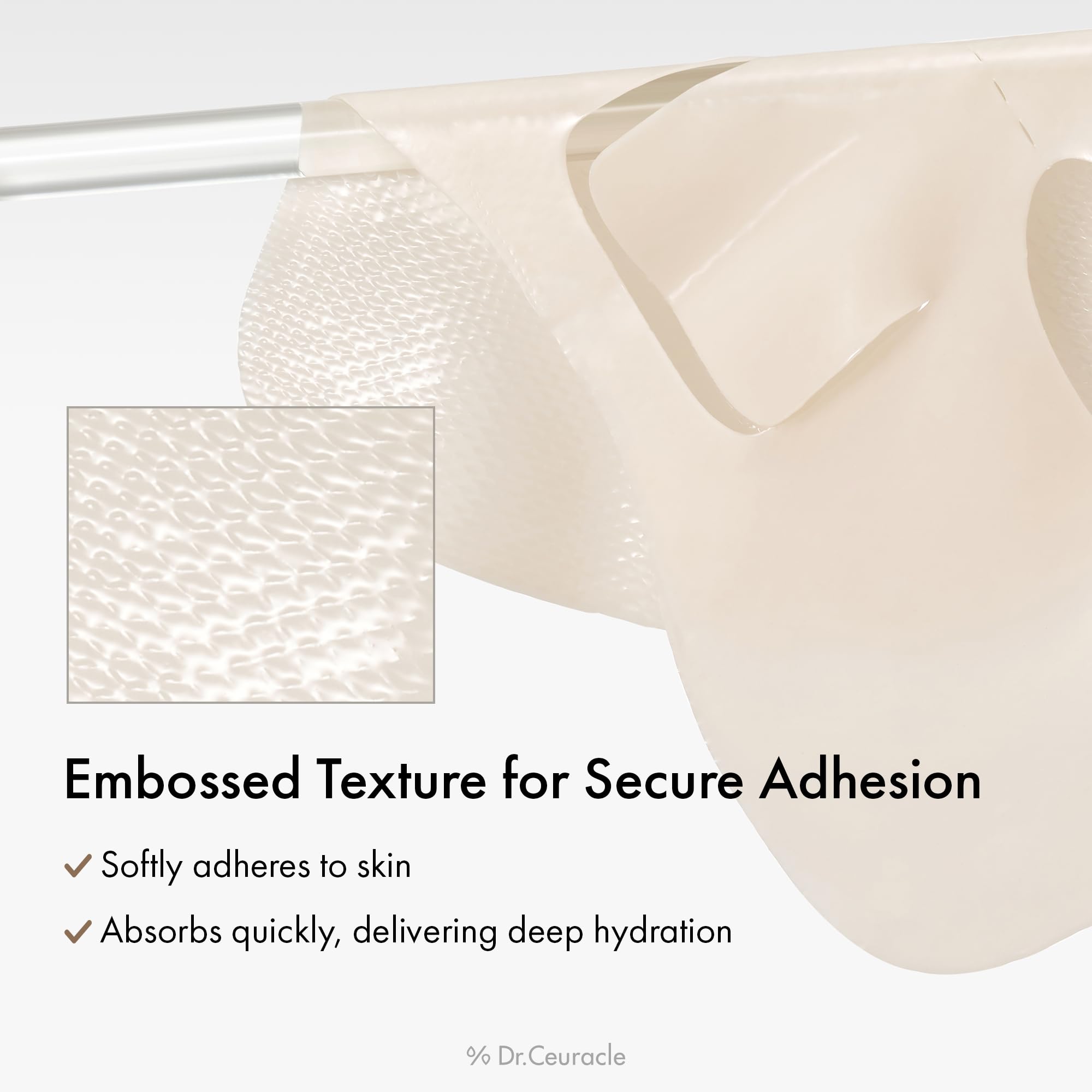 Leegeehaam Dr.Ceuracle gel mask with glutathione promotes a luminous, nourished look.