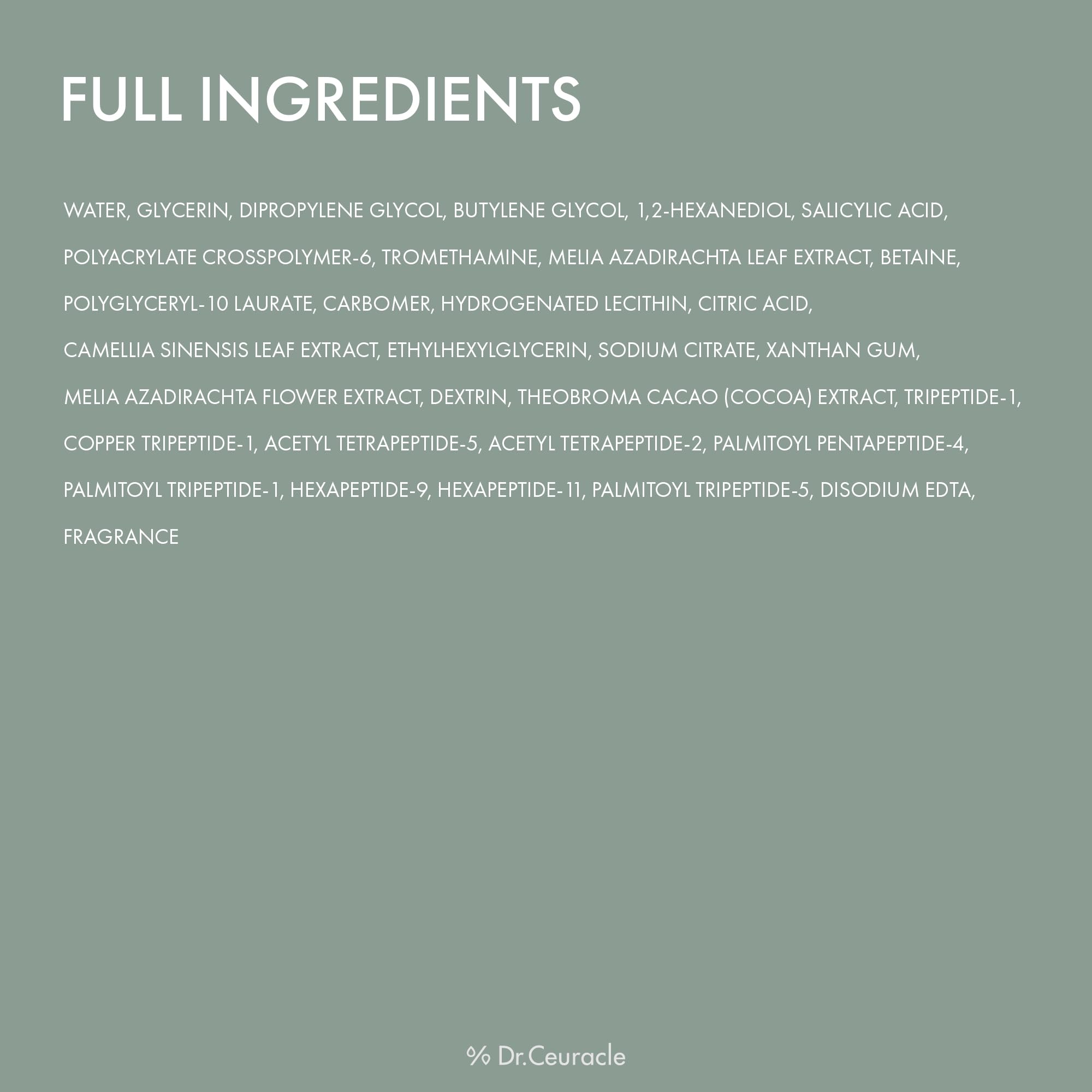LeeGeeHaam Dr.Ceuracle matcha leaves ingredient visual highlights natural detox.