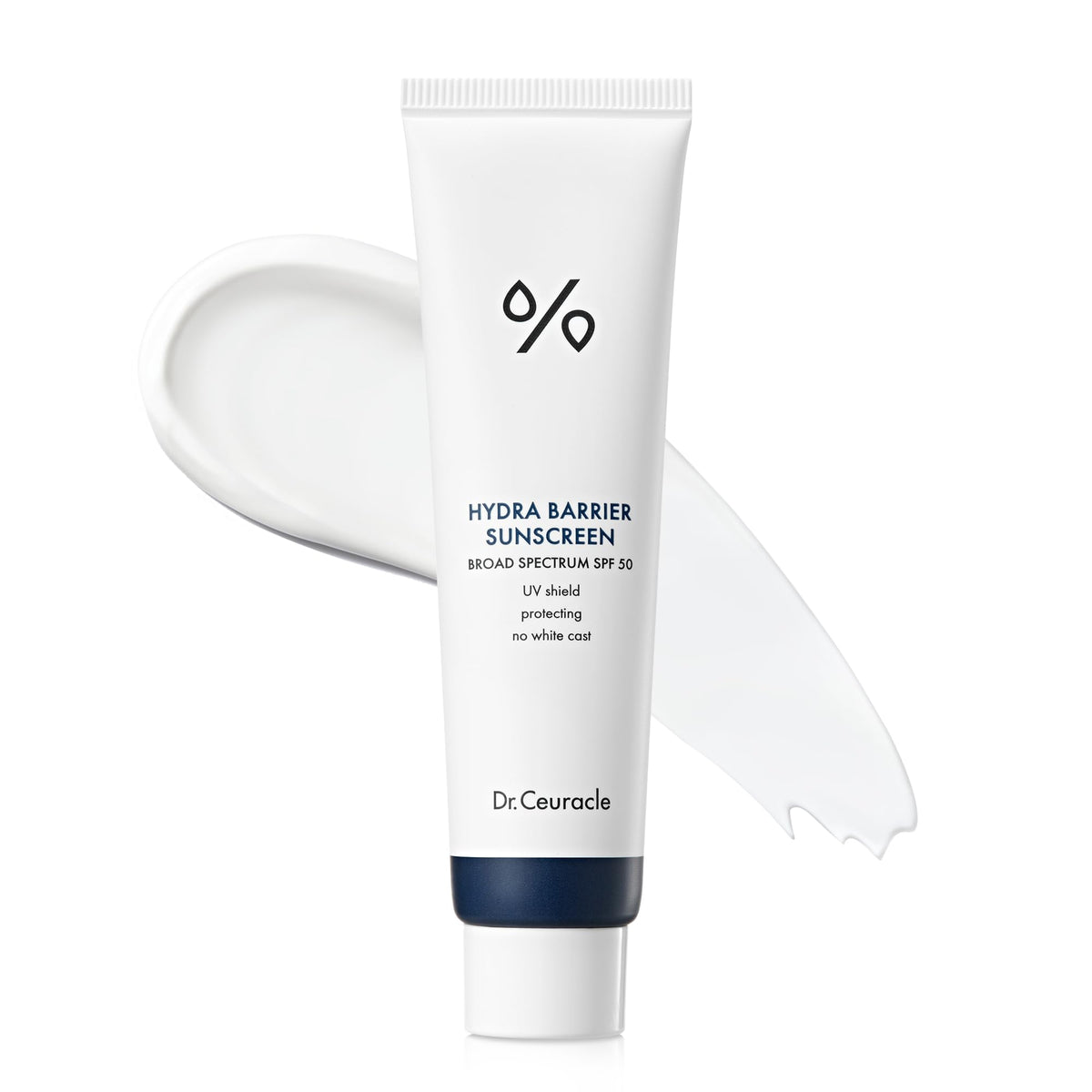 Leegeehaam Hydra Barrier sunscreen bottle provides mineral SPF 50 protection for daily use