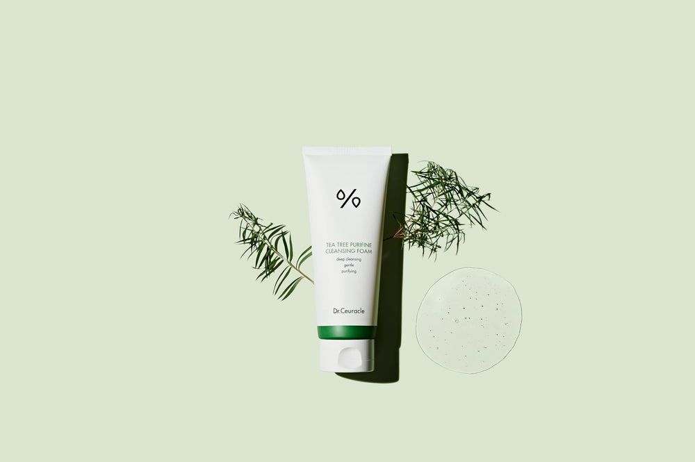 Leegeehaam Tea Tree Purifine cleansing foam packaging and label