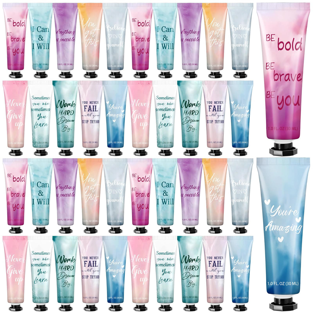 Leelosp bulk hand cream set, travel-size tubes for daily moisture.