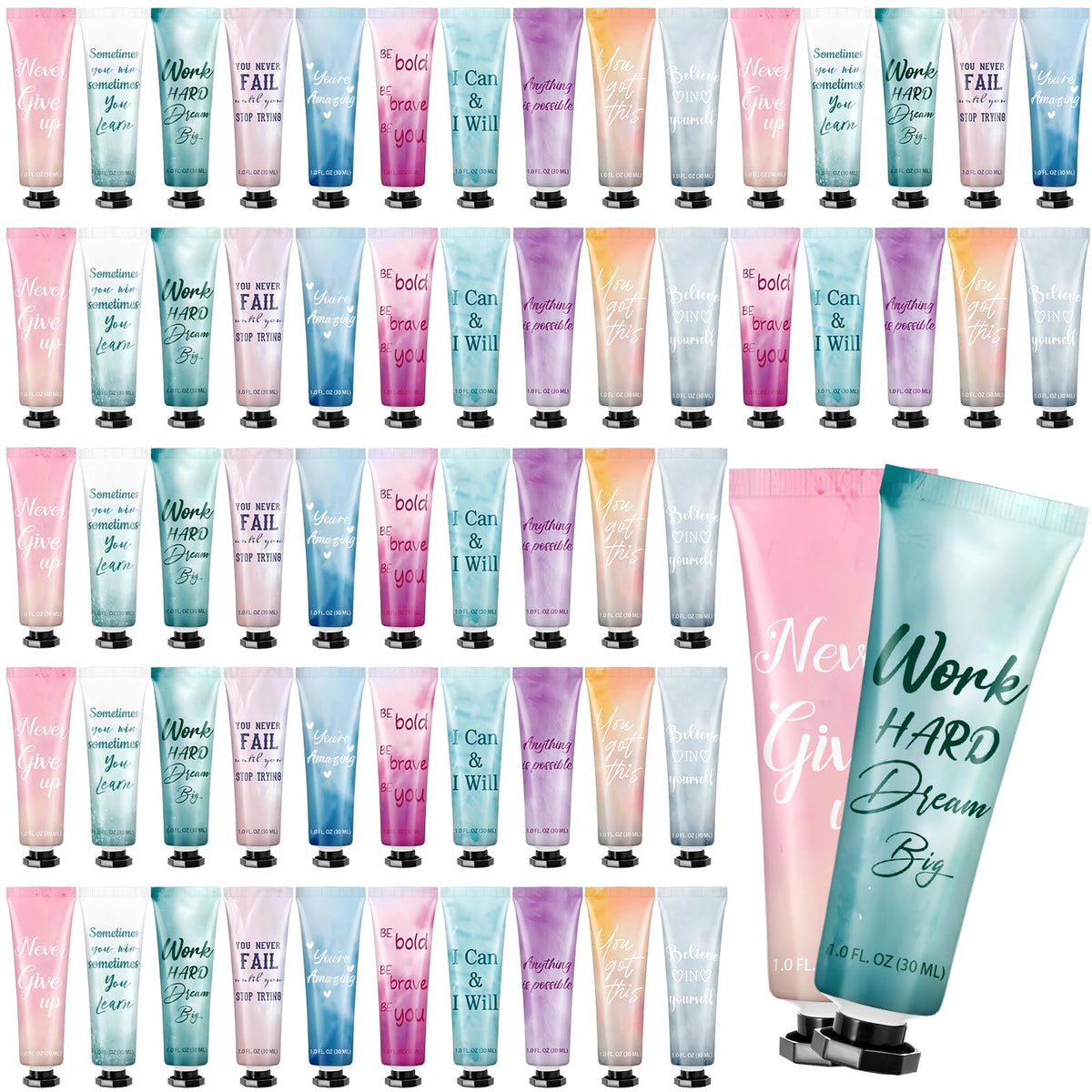 Leelosp 60-pack hand cream collection with natural oils for hydration