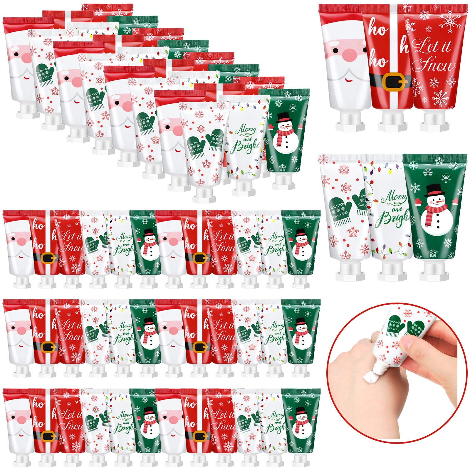Leelosp 72-piece Secret Santa gift set packaging with festive design for gifting