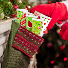 Festive Leelosp Christmas hand cream tubes showcased in red and green packaging.