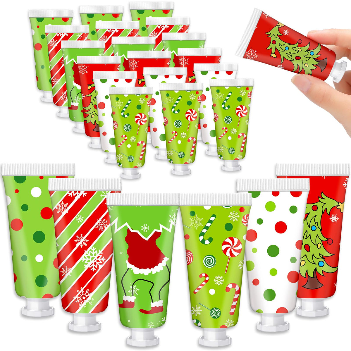 Leelosp Christmas hand cream with red-green packaging, ideal for stockings