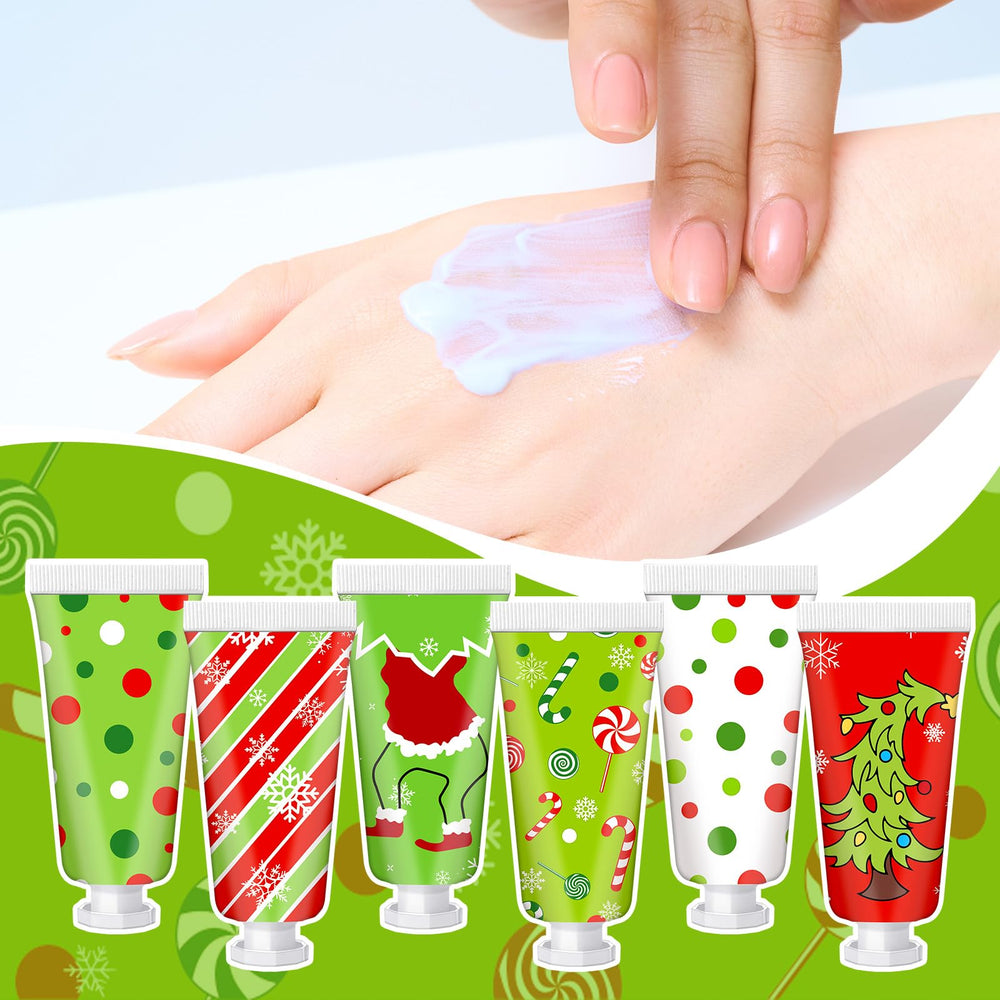 Cute cartoon packaging adds holiday decor and gifting appeal to Leelosp hand creams.