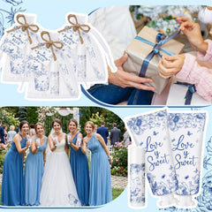 Leelosp blue floral gift set packaging ideal bulk wedding favors