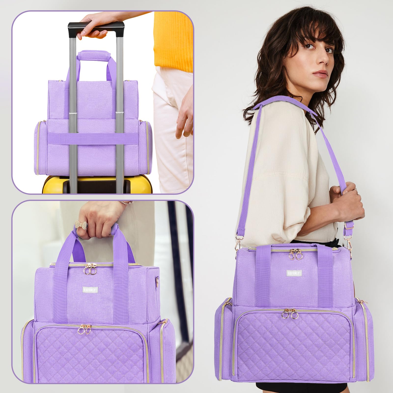 LEFOR·Z travel-friendly design offers three convenient carrying options.