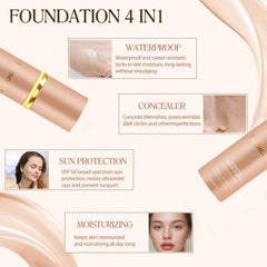 Legacare Foundation packaging display suitable for mature skin routines