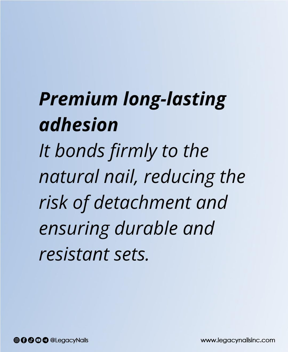 Legacy Nails clear acrylic powder easy-to-use for home or salon use.