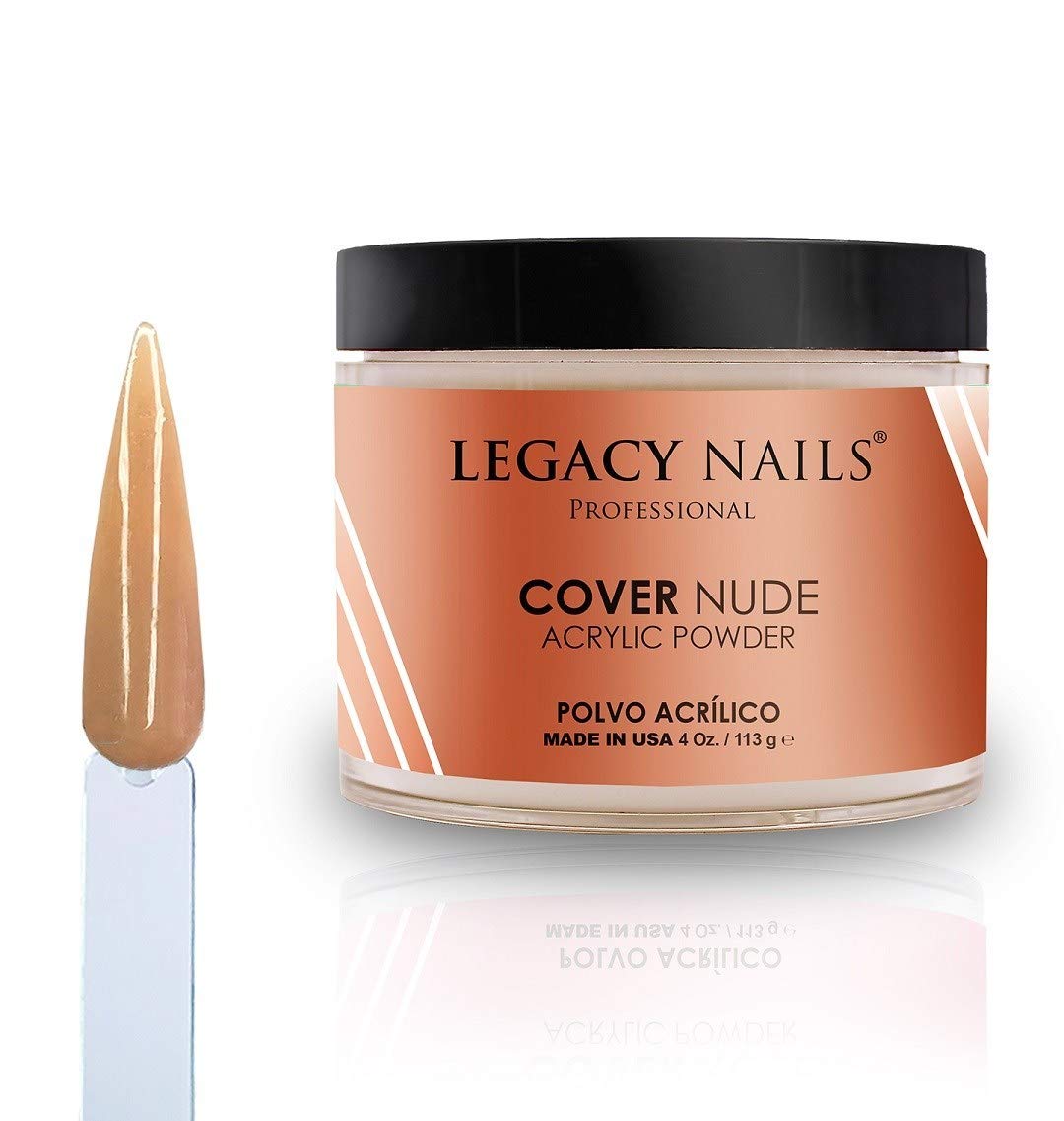 Legacy Nails cover acrylic powder nude for natural-looking nails with strong adhesion