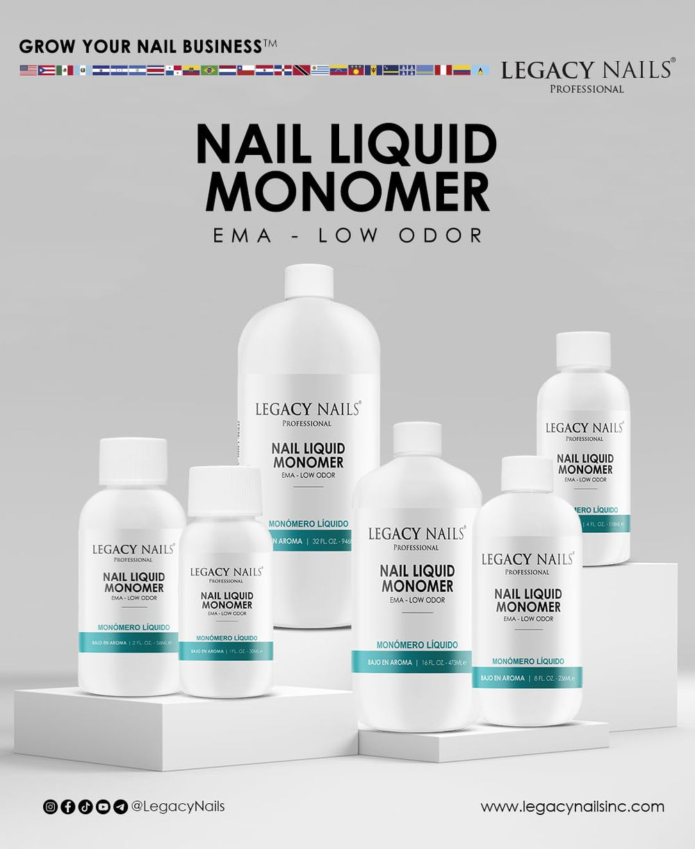 Low odor formula from Legacy Nails promotes comfortable application.