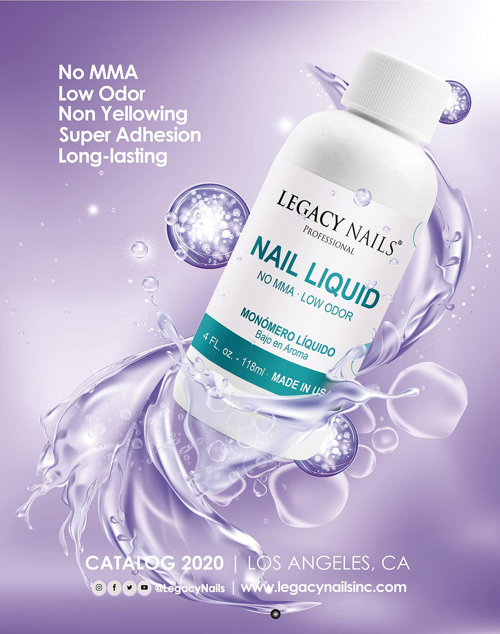 Sculpted design work with Legacy Nails monomer for precise results.