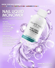 LEGACY NAILS monomer USA packaging 946ml highlights professional-grade quantity