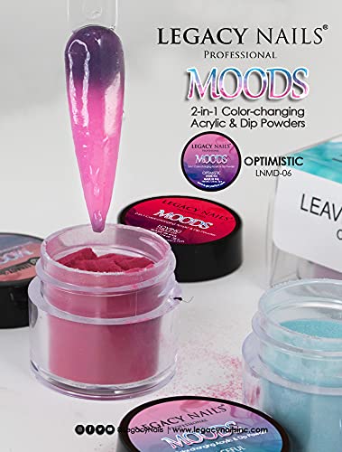 Legacy Nails Moods easy-to-use powders ideal for quick at-home manicures.