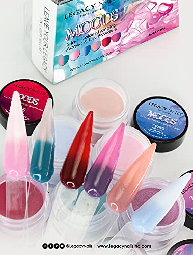 Legacy Nails Moods reveal temperature-shifted shades for personalized manicures.