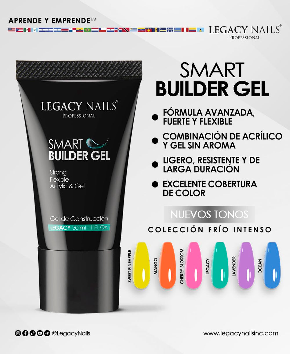 Legacy Nails Smart Builder Gel finish feels lightweight and natural.