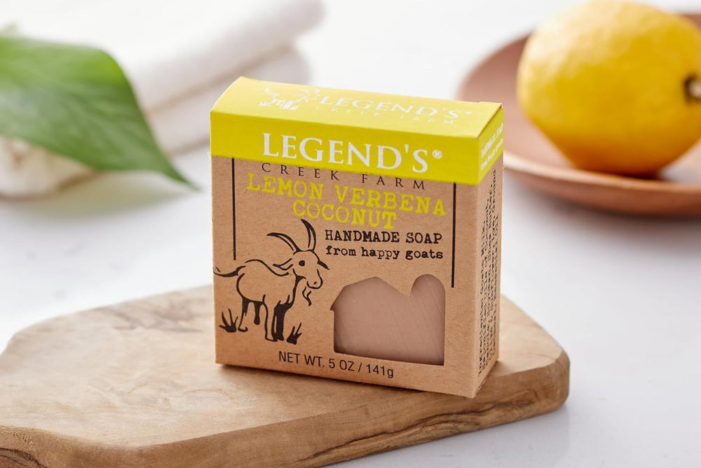Legend's Creek Goat Milk Soap creamy lather for hands and body, ideal for sensitive skin