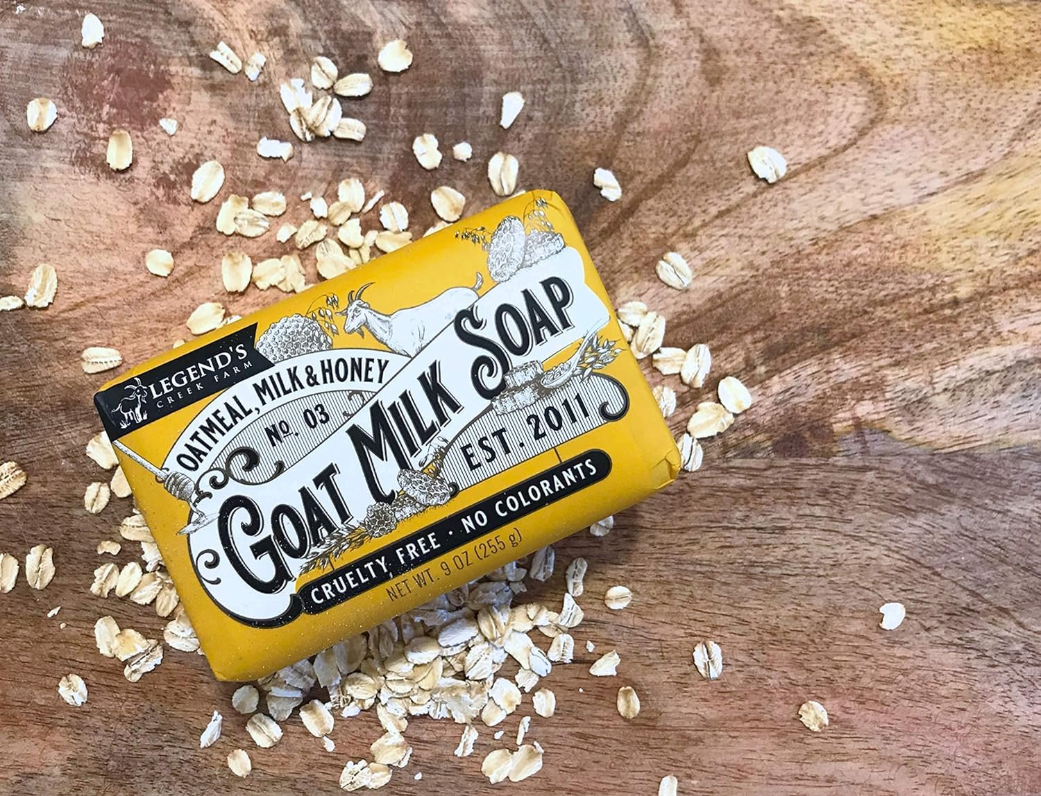 Legend's Creek Goat Milk Soap used for hands and body cleansing.