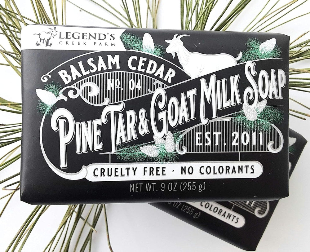 Legends Creek packaging showcases natural ingredients and eco-friendly design.