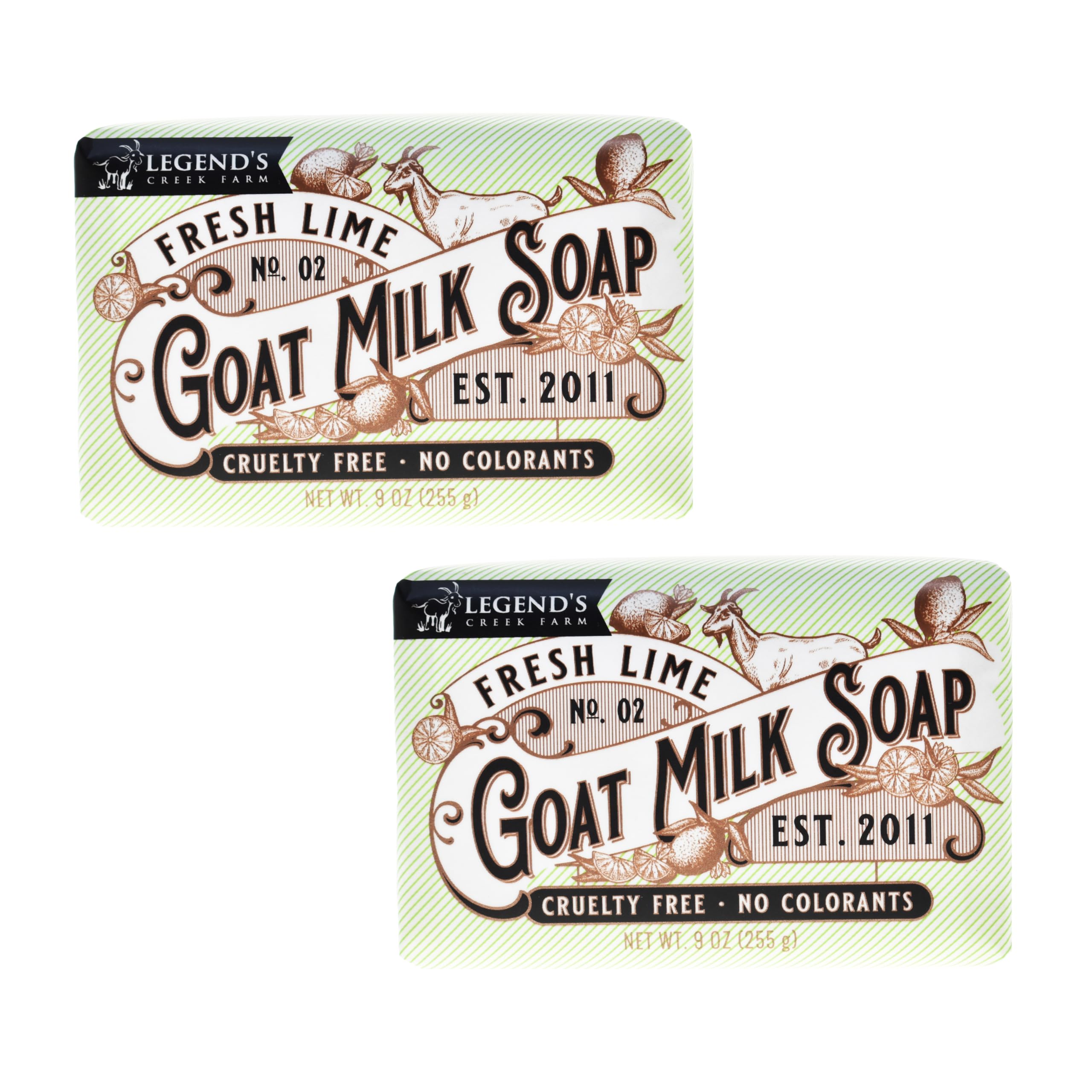 Legend's Creek Goat Milk Soap triple milled bar close-up showing rich lather for gentle cleansing