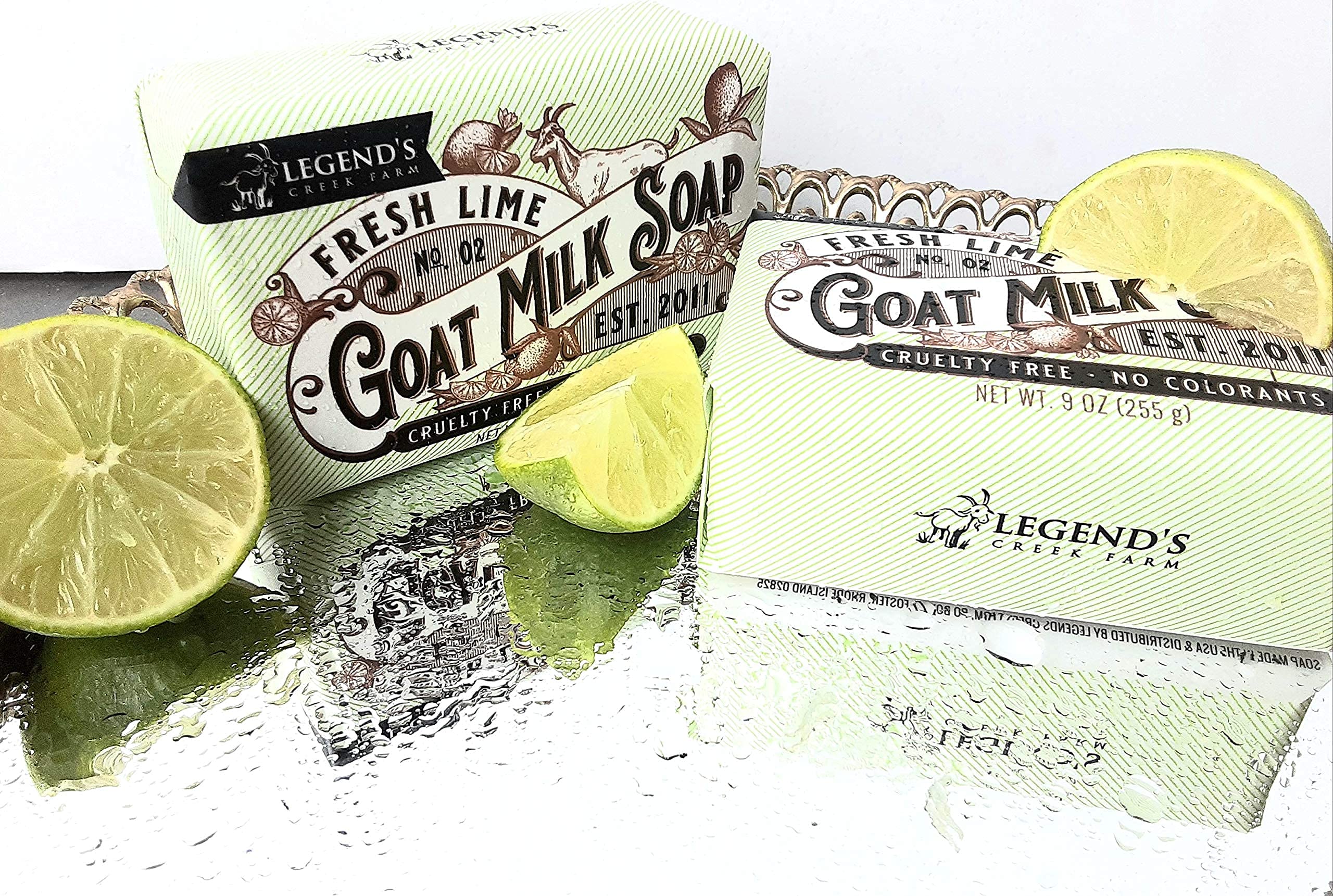 Legends Creek natural ingredients label emphasizes purity.