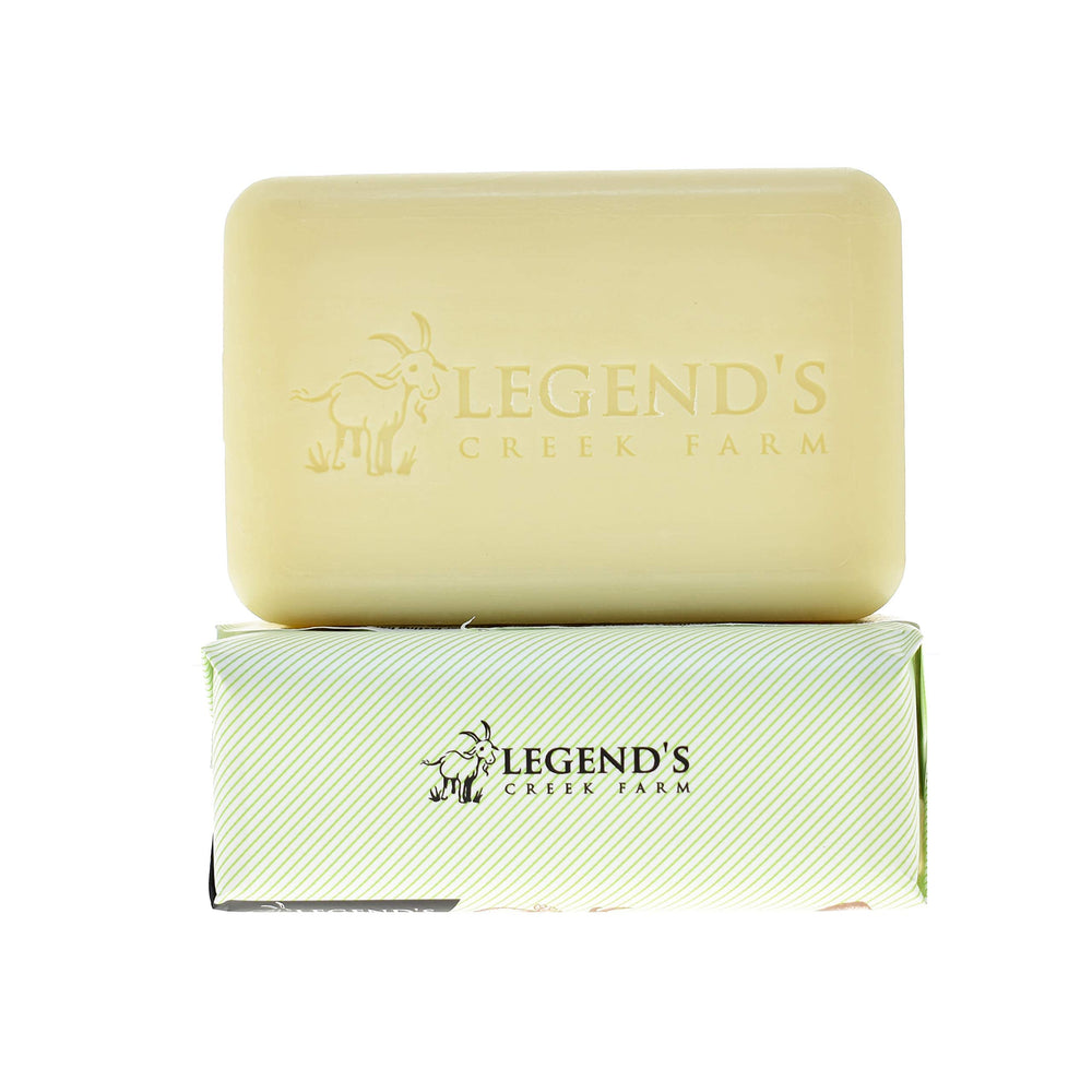 Legends Creek triple milled bar shows dense lather for lasting use.