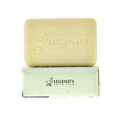 Legends Creek triple milled bar shows dense lather for lasting use.