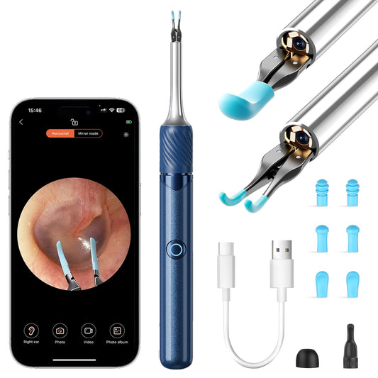 LEIPUT ear cleaner camera with omnidirectional tweezers enables precise earwax removal and inspection.
