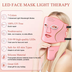LEKKSA red light therapy mask is rechargeable for cord-free use anywhere