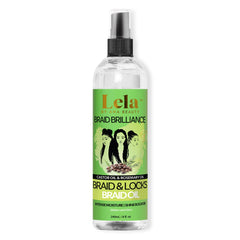 LELA by Ana Beauty Braid Oil bottle pour shows hydration for braided hair