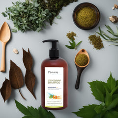 Burdock root and horsetail extracts depicted on packaging