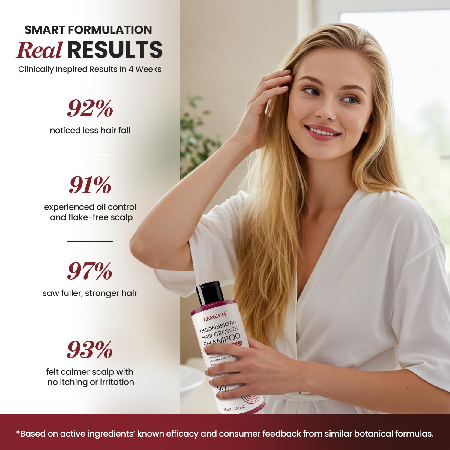 Lemcuh Rosemary Shampoo label art showcases clean ingredient blend.