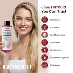 Lemcuh Rosemary Shampoo packaging box emphasizes plant-based care.