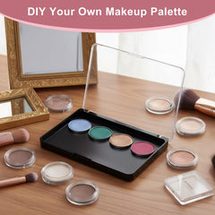 Lemecima DIY palette container ready to hold blush, eyeshadow, and powders