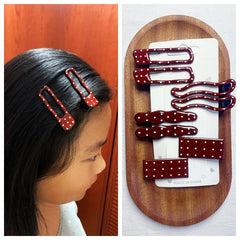 Lemeilleur front packaging showing eight vintage metal hair clips and benefits