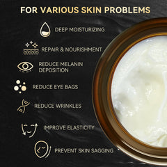 LemeTree men's beef tallow face cream jar closeup showing rich texture