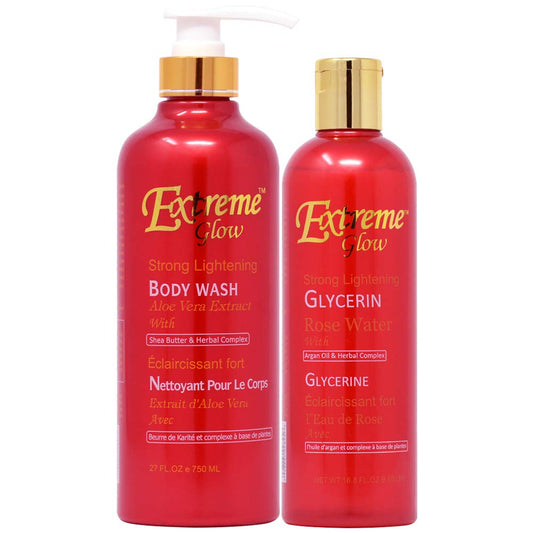 LEMON GLOW Extreme Glow Bottle Package-2 body wash bottle for a refreshing shower ritual.