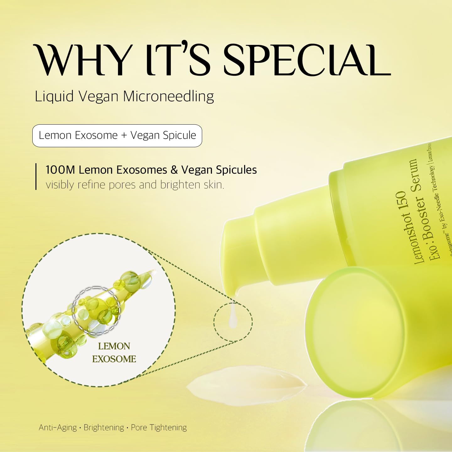 Lemonderma Lemonshot 150 Exo dropper: precise application for daily hydration.