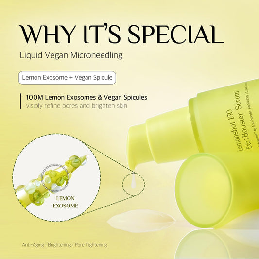 Lemonderma Lemonshot 150 Exo dropper: precise application for daily hydration.