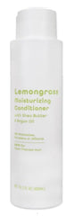 Lemongrass moisturizing conditioner bottle-front shows hydrating formula with shea butter and argon oil.