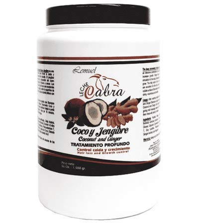 LEMUEL coconut ginger hair treatment bottle promotes scalp circulation and hair shine.