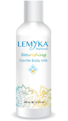 LEMYKA eczema body cream bottle offering daily hydration for sensitive skin