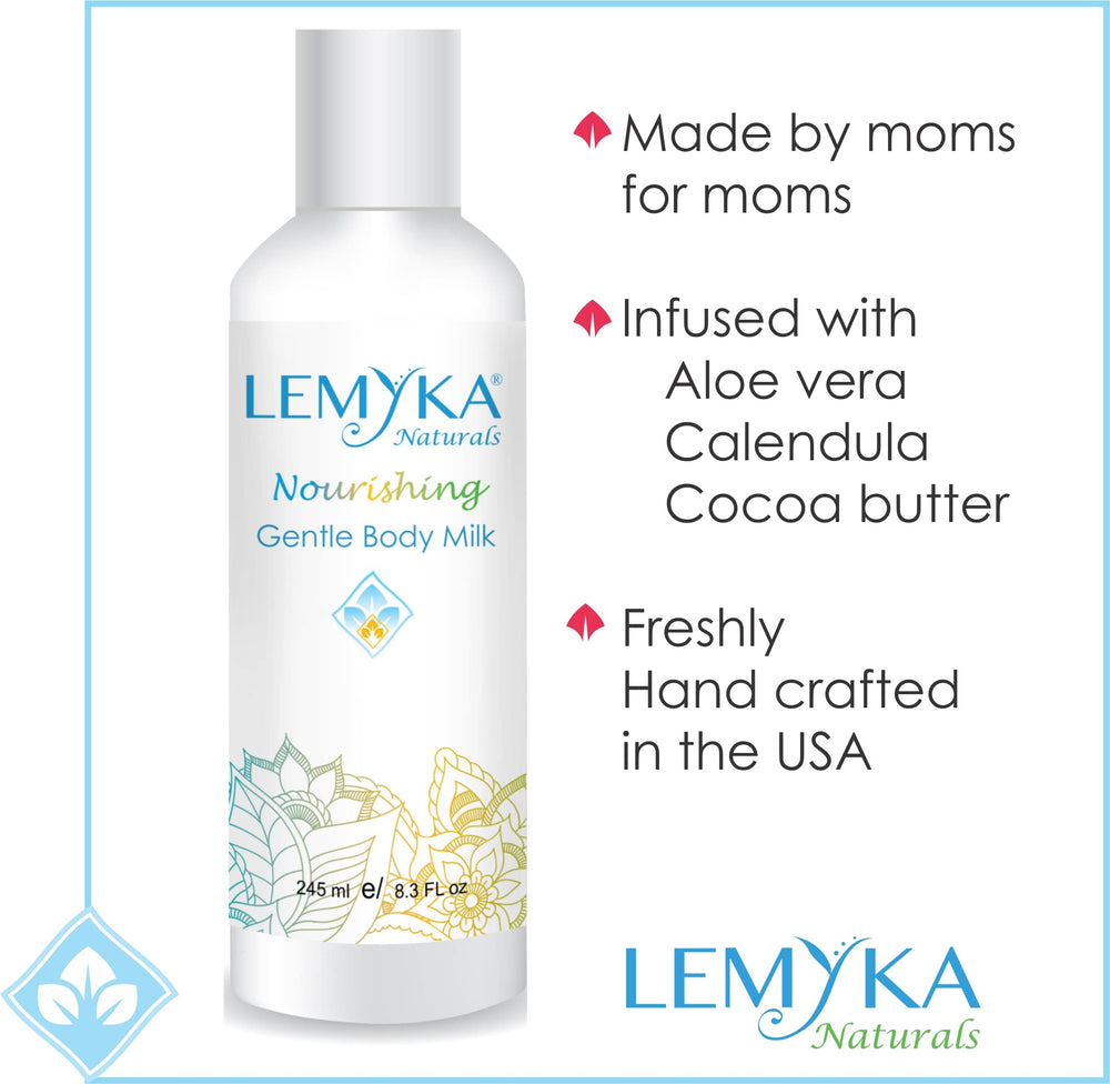 Hands applying LEMYKA cream after washing for soft skin