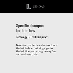 Lendan Gentle Specific Shampoo hair texture close-up reveals soft, silky finish