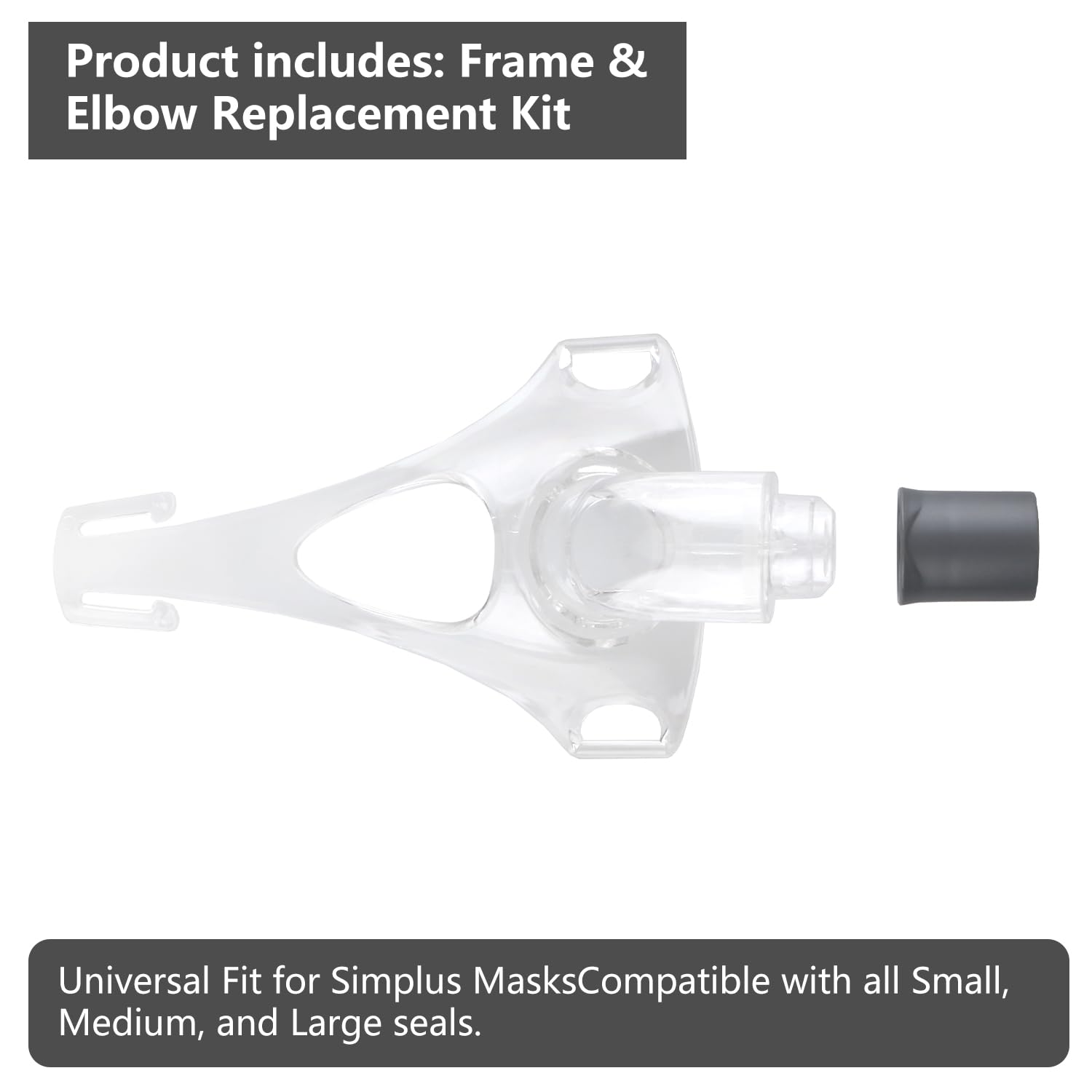 Lenura Easy Frame Elbow Simplus—medium seal, flexible fit for everyday CPAP comfort