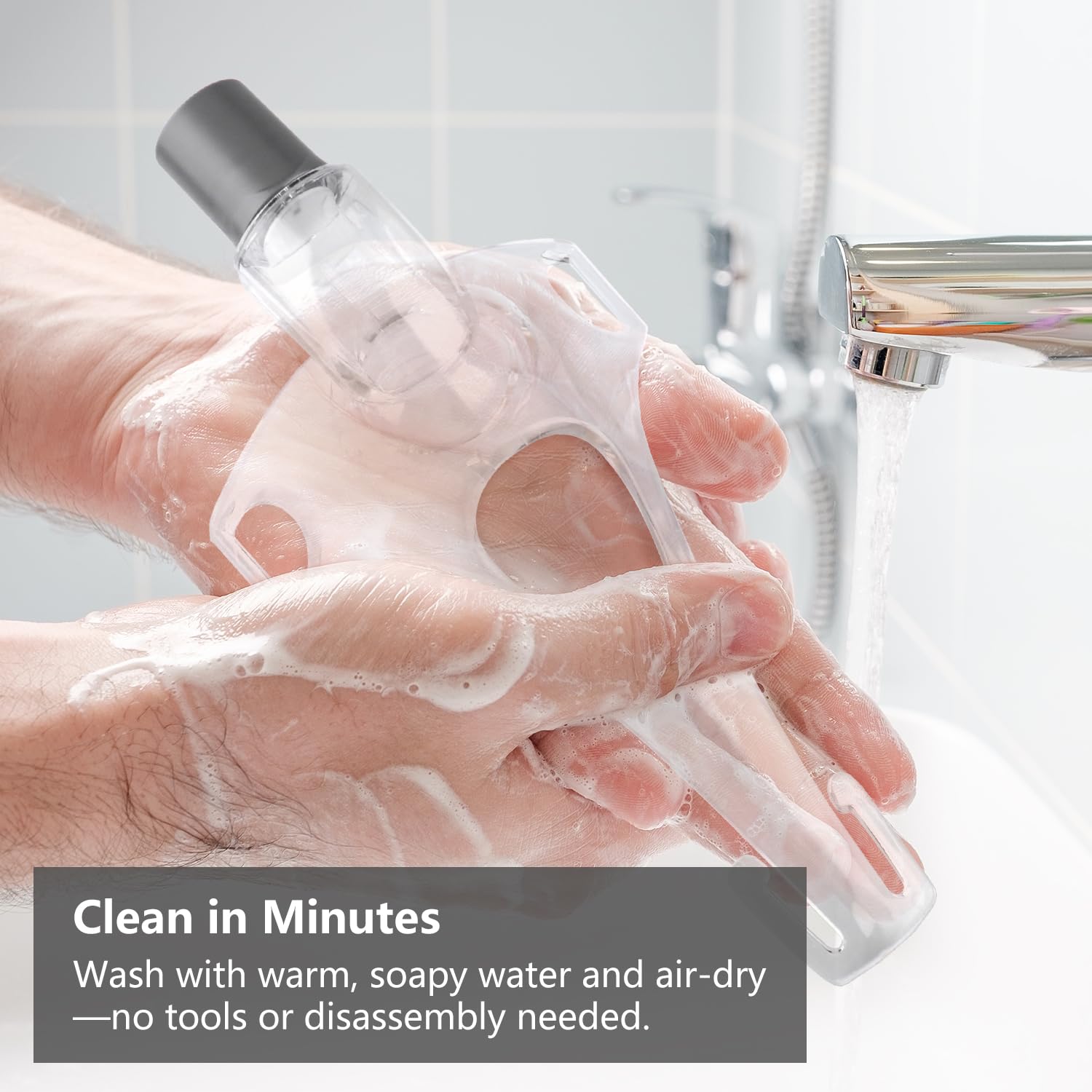 Lenura Quick Release—easy one-handed attachment for hassle-free nightly adjustments